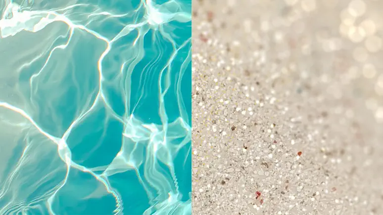 Seyschelles sand pool color